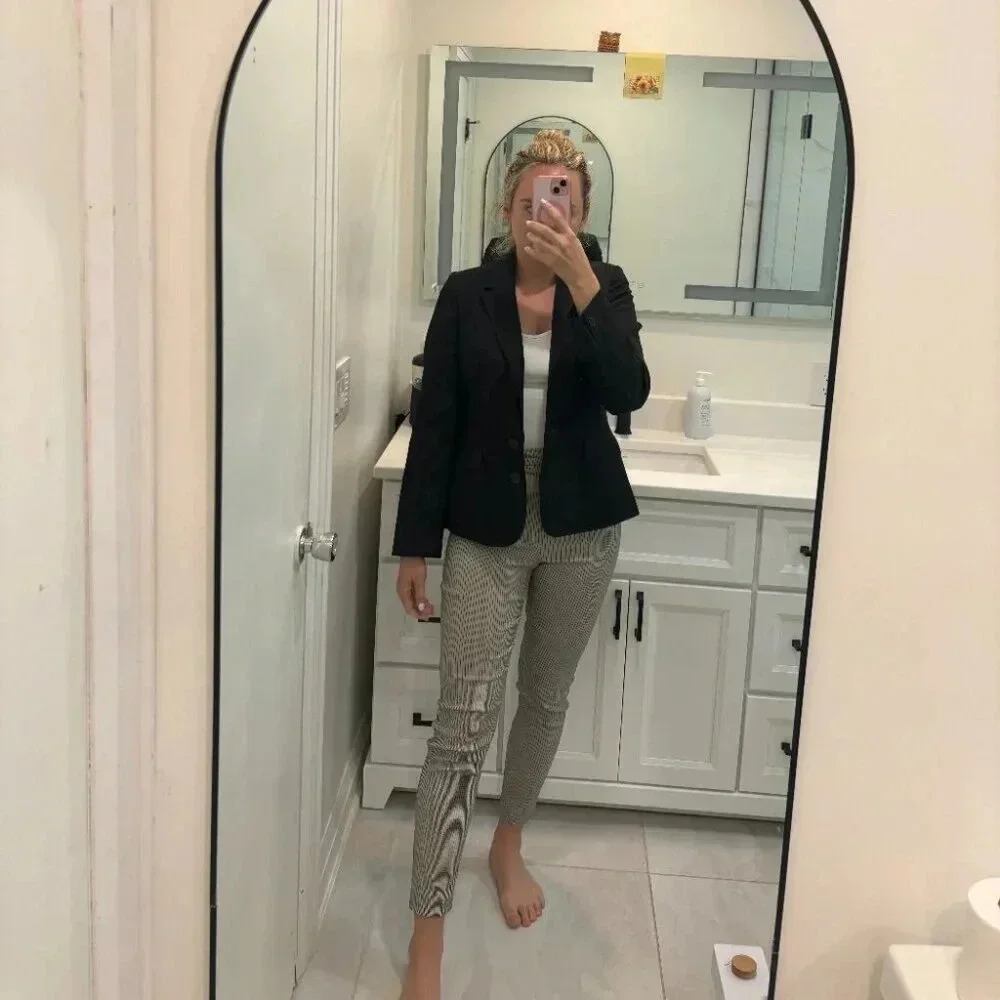 Vintage Cinched Waist Black Blazer - Picture 2 of 3